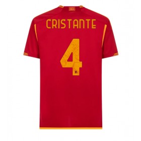 AS Roma Bryan Cristante #4 Hemmakläder 2023-24 Kortärmad